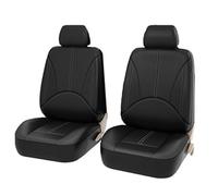 HHCVLUZI Car Front Seat Covers, For Mitsubishi Outlander 2016-2021 PU Leather Car Seat Cushion Front Covers Protectors Full Set Waterproof Auto Seat Accessories,C