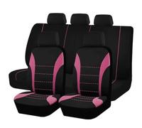 HHCVLUZI Car Seat Cover Sets For Dodge Caliber Hatchback 2006-2011,5 Seats Full Surround Cloth Seat Protector Front Rear Cushion Seat Breathable Interior Accessories,Pink