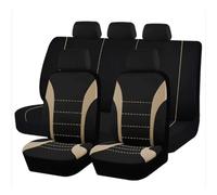 HHCVLUZI Car Seat Cover Sets For Hyundai Bayon/Hyundai Casper 2021-2024,5 Seats Full Surround Cloth Seat Protector Front Rear Cushion Seat Breathable Interior Accessories,Beige