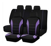 HHCVLUZI Car Seat Cover Sets For Mazda MX-5 MX5 Miata Roadster (Type ND NC NB NB-FL NA),5 Seats Full Surround Cloth Seat Protector Front Rear Cushion Seat Breathable Interior Accessories,Purple