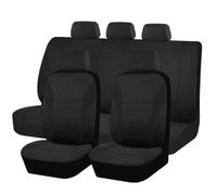 HHCVLUZI Car Seat Cover Sets For Renault Laguna (2002-2008),5 Seats Full Surround Cloth Seat Protector Front Rear Cushion Seat Breathable Interior Accessories,Black