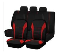 HHCVLUZI Car Seat Cover Sets For Toyota Auris E180 E150 2006 2007 2008 2009 2010-2019,5 Seats Full Surround Cloth Seat Protector Front Rear Cushion Seat Breathable Interior Accessories,Red