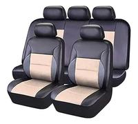 HHCVLUZI Car Seat Covers For BMW X1 U11 2022-2023,Custom Leather Front Rear Seat Covers Protectors Breathable Waterproof Full Set Interior Accessories,Beige