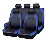 HHCVLUZI Car Seat Covers Universal Fit For Mazda 3, CX-5, 6, CX-3, 4, 7, 9, MX-5, RX-8，Auto Seat Cover Cushion PU Front Rear Seat Protectors Breathable Removable Accessories,D/Blue