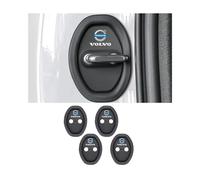 HHCVN 4PCS Car Door Lock Cover Protector for Volvo C30 C40 V40 S60 S90 C70 XC40 XC60 XC90 V90 V50 V60 V70, Waterproof Rust Proof Door Lock Protector Car Protective Accessories with Logo