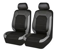 HHCVN Car Front Seat Covers For Opel Adam/Astra/Corsa/Crossland, PU Leather Comfortable Breathable Non Slip Car Interior Accessories,Grey