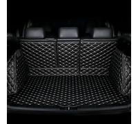 HHCVN Car Full Coverage Boot Liner for Audi Q6 e-tron 2024 2025, Waterproof Non-Slip Anti-Scratch Durable Leathe Car Boot Protector,Black-beige