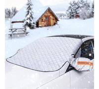 HHCVN Car Windscreen Cover for FIAT 600e Elektro ab 2023/600 Benziner ab 2024, All Weather Magnetic Windscreen Cover Frost Ice And Snow Car Accessories,A Door Clip Style