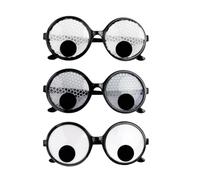 hhdatc 3PCS Googly Eyes Glasses Halloween Funny Eyeball Silly Glasses for Men Women Halloween Costume Accessories
