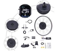 HHEMSTD 48V 1000W Front Wheel Ebike Conversion Kit, Brushless Hub Motor with LCD Display, 5 Level PAS & Cruise Control, Compatible with 28/29 Inch 700C Bicycle, V/Disc Brake Support