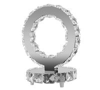 HHEMSTD Crystal Bedside Table Lamps Table Lamp Crystal Table Lamp Bedside Lamps Crushed Diamond for Bedroom Living Room Dining Room LED Silver 220V