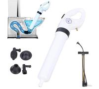 HHEMSTD High Pressure Air Drain Blaster Powerful Toilet Plunger Pipe Unblocker Clog Remover Heavy Duty Drain Cleaner Tool for Bathroom Kitchen Sink Shower Pipe Unblocking