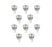 HHF Home Lighting, Pack of 10, LED Spotlight Bulb AC220V GU10 3W/5W/7W Dimmable Led Downlight Warm/Cold White Lamp(Warm White,3W)