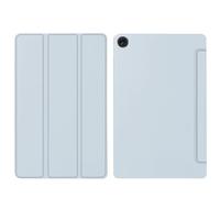 HHF Tab Accessories, Honeycomb Silicone Back Cover, Tri-fold PU Leather Tablet Stand Case compatible with Lenovo Tab P11 Pro 2nd Gen 11.2 inch TB-132FU(Ice Blue)