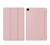 HHF Tab Accessories, Honeycomb Silicone Back Cover, Tri-fold PU Leather Tablet Stand Case compatible with Lenovo Tab P11 Pro 2nd Gen 11.2 inch TB-132FU(Rose Gold)