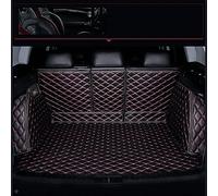 HHFCL Car Leather Boot Liner Mats for Land Rover Discovery Sport 2016-2024, Full Coverage Waterproof Anti-Scratch Anti-Slip Wear-Resistant Trunk Mat,Black-red