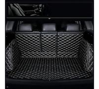 HHFCL Car Leather Boot Liner Mats for Land Rover Range Rover Velar 2017-2024, Full Coverage Waterproof Anti-Scratch Anti-Slip Wear-Resistant Trunk Mat,Black-beige