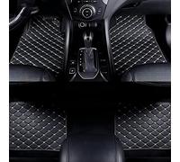 HHFCL Car Leather Floor Liner Mats for Jaguar F-Pace 2021-2024 (RHD), All-Weather Waterproof Anti-Slip Automotive Accessories,Black-beige
