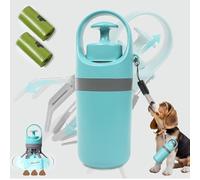 HHFDDP Portable Dog Pooper Scooper with Bag Dispenser & Leak-Proof Container, No Touch Poop Picker with 30 Bags, Claw Design for Small, Medium, Large Dogs, Cats, Pets