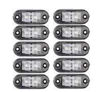 Hhfksci 10PCS Warning Lights Diode Light Trailer Truck Yellow Orange White Red LED Side Marker Lamp 12V 24V Rear Lights With Sequential