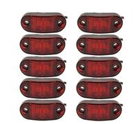 Hhfksci 10PCS Warning Lights Diode Light Trailer Truck Yellow Orange White Red LED Side Marker Lamp 12V 24V Rear Lights With Sequential