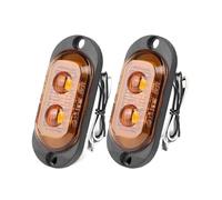 Hhfksci 2 LED Truck Side Marker Lights For Mini Lens Trailer Turn Signal Warning Stop Lamp For Car Tractor Caravans Lorry 12V 24V Rear Lights With Sequential