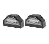 Hhfksci 6 LED Car Number Plate White Rear License Side Light 12V 24V For Motorcycle Truck Trailer Lorry ATV RV Waterproof Rear Lights With Sequential