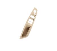 Hhfksci Car Interior Door Pull Handle for BMW F10 F11 5 Series 2010-2017 LHD RHD Interior Door Pull Handle Armrest Panel Trim Without Mirror Folding Button 51417225865(LHD Beige)