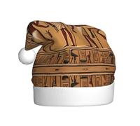HHGFASD Ancient Egyptian Hieroglyph Pattern Christmas Hat for Adult material is soft and lightweight