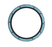 HHGFASD Angry Shark Pattern Steering Wheel Cover for Women and Men Durable, Non-Slip, Elastic, Easy to Install, for Sedans, SUVs, ATVs, Trucks