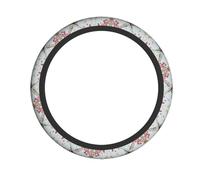 HHGFASD Atmospheric windmill Pattern Steering Wheel Cover for Women and Men Durable, Non-Slip, Elastic, Easy to Install, for Sedans, SUVs, ATVs, Trucks