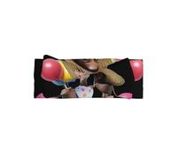 HHGFASD Beautiful black girl Pattern Baby Bow Headband - Soft, Skin-Friendly, and Stretchy Polyester Headband for Infants 0-6 Months
