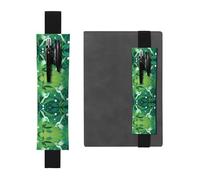 HHGFASD Black Strange Bird Pattern PVC Leather Pencil case Bookmark 2-in-1 Anti Slip Storage Essential for Travel Accounts