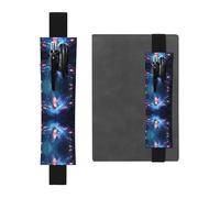 HHGFASD Black Strange Butterfly Pattern PVC Leather Pencil case Bookmark 2-in-1 Anti Slip Storage Essential for Travel Accounts