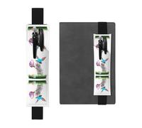 HHGFASD Black The Animal Holding an Easter Egg Pattern PVC Leather Pencil case Bookmark 2-in-1 Anti Slip Storage Essential for Travel Accounts