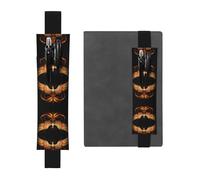 HHGFASD Black The Golden Phoenix Pattern PVC Leather Pencil case Bookmark 2-in-1 Anti Slip Storage Essential for Travel Accounts