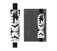 HHGFASD Black The Grave Guardian Pattern PVC Leather Pencil case Bookmark 2-in-1 Anti Slip Storage Essential for Travel Accounts