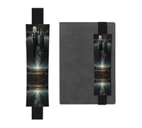 HHGFASD Black The Twinkling Sky Pattern PVC Leather Pencil case Bookmark 2-in-1 Anti Slip Storage Essential for Travel Accounts