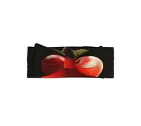 HHGFASD Bright red fruit Pattern Baby Bow Headband - Soft, Skin-Friendly, and Stretchy Polyester Headband for Infants 0-6 Months