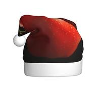 HHGFASD Bright red fruit Pattern Christmas Hat for Adult material is soft and lightweight