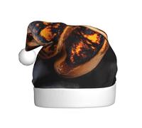 HHGFASD Burnt bread Pattern Christmas Hat for Adult material is soft and lightweight