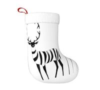 HHGFASD Christmas decorative socks Strange Deer Pattern soft and comfortable no fading suitable for Halloween holiday parties fireplaces