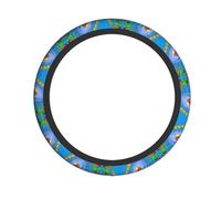 HHGFASD corlorful park Pattern Steering Wheel Cover for Women and Men Durable, Non-Slip, Elastic, Easy to Install, for Sedans, SUVs, ATVs, Trucks