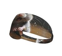 HHGFASD Crying little mouse Pattern Elastic Exercise Headband Sports Head Tie for Men and Women, Soft, Quick-Dry