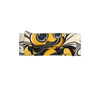 HHGFASD Cute yellow bee Pattern Baby Bow Headband - Soft, Skin-Friendly, and Stretchy Polyester Headband for Infants 0-6 Months