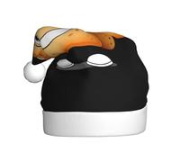 HHGFASD Dancing bread slices Pattern Christmas Hat for Adult material is soft and lightweight