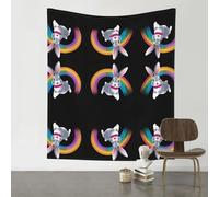 HHGFASD Decoration Tapestry 60x51in Crossing the rainbow Pattern Soft, Durable, Skin Friendly, Lightweight Wall Hanging for Indoor & Outdoor Use