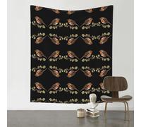 HHGFASD Decoration Tapestry 60x51in Little Robin Pattern Soft, Durable, Skin Friendly, Lightweight Wall Hanging for Indoor & Outdoor Use