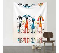 HHGFASD Decoration Tapestry 60x51in Skinny dog Pattern Soft, Durable, Skin Friendly, Lightweight Wall Hanging for Indoor & Outdoor Use