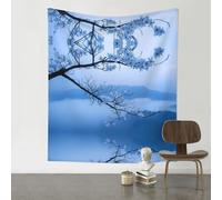 HHGFASD Decoration Tapestry 60x51in Small Flower On Thin Twig Pattern Soft, Durable, Skin Friendly, Lightweight Wall Hanging for Indoor & Outdoor Use